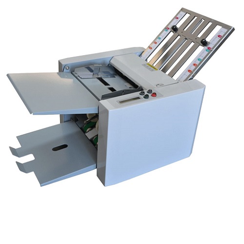 Paper folding machine for leaflet